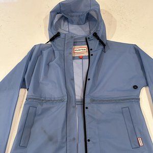 Hunter Women's M Blue Original Play Transparent Vinyl Waterproof Raincoat